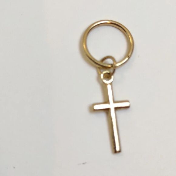 Gold Cross Hair Jewelry lot of 3 - Picture 5 of 6